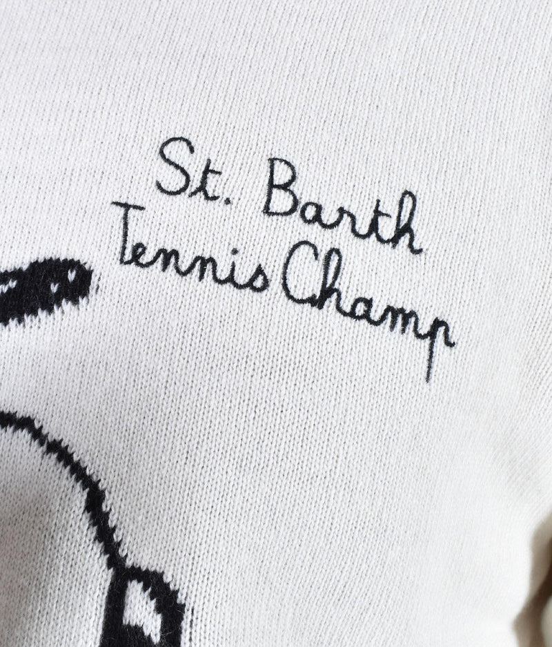 Maglia Mc2 Saint Barth Snoopy tennis bianca 0307910 MC2 SAINT BARTH