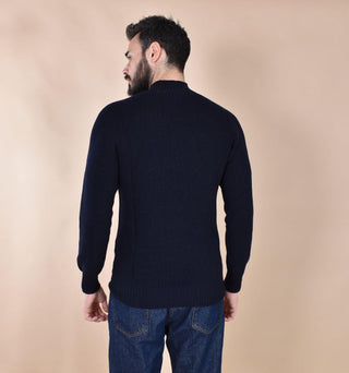 Maglia Gran Sasso lupetto blu notte Rain Wool 24118 24601598 GRAN SASSO