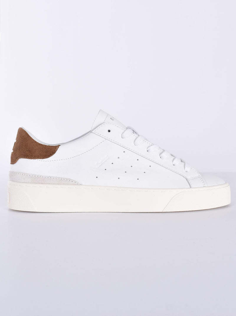 Sneakers DATE Sonica Calf bianco cuoio 