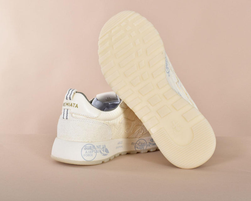 Scarpe Sneakers Premiata Nous 7733 bianco crema 