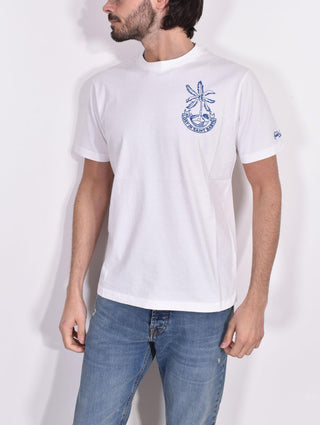 T-shirt Mc2 Saint Barth Lost in Saint Barth bianca 0076801 MC2 SAINT BARTH