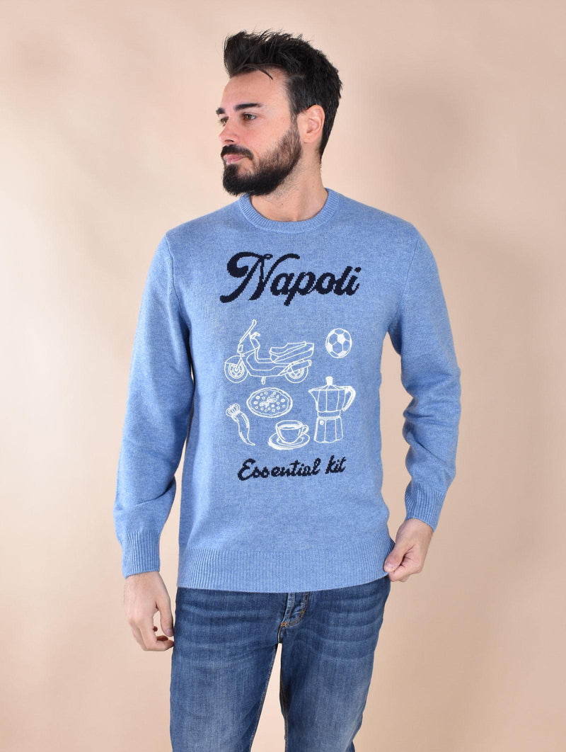 Maglia Mc2 Saint Barth azzurra Napoli kit 0291533 MC2 SAINT BARTH