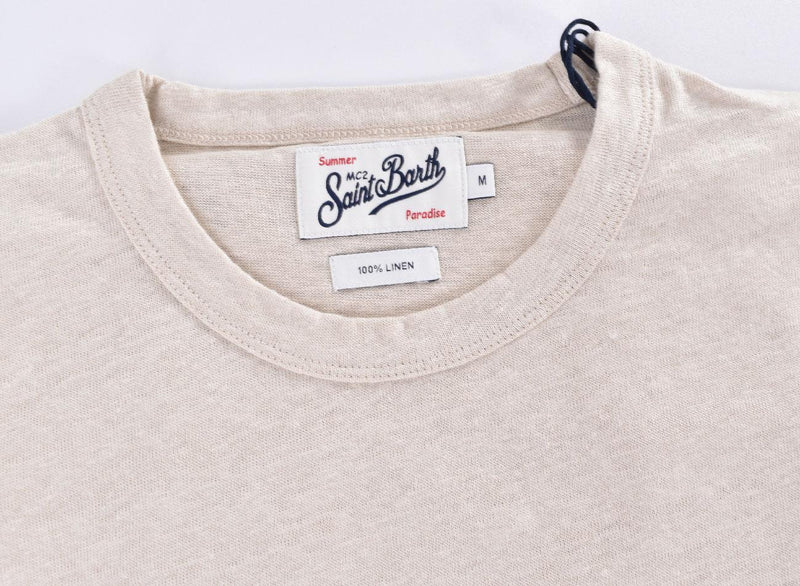 T-shirt Mc2 Saint Barth lino Ecstasea beige 