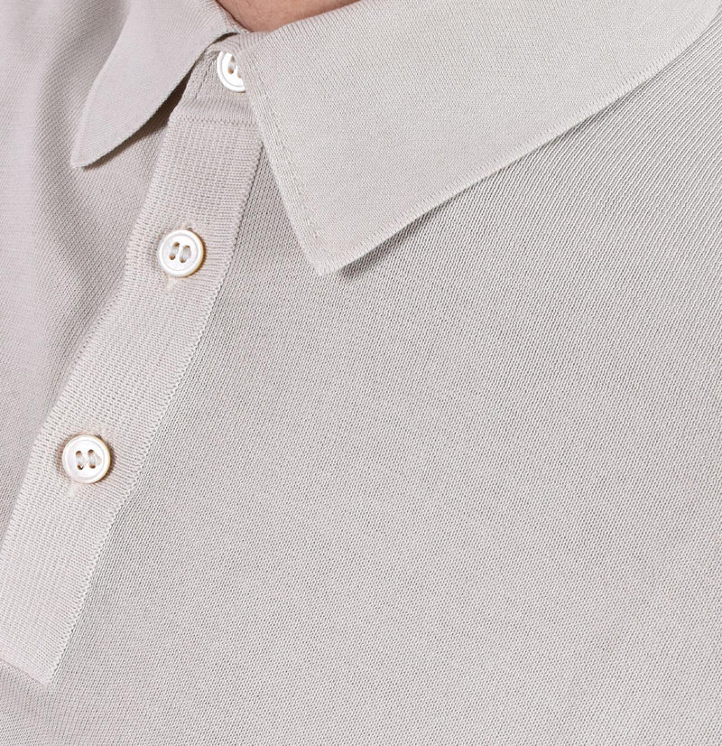 Polo Gran Sasso Organic cotton beige 