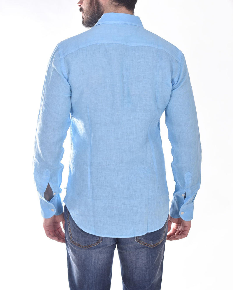 Camicia Mc2 Saint Barth celeste pamplona lino 