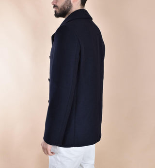 Cappotto Circolo 1901 doppiopetto blu peacoat wool CN5096038 CIRCOLO 1901