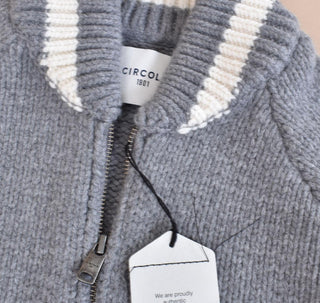 Giubbotto Circolo 1901 college bomber lana grigio CN51641214 CIRCOLO 1901