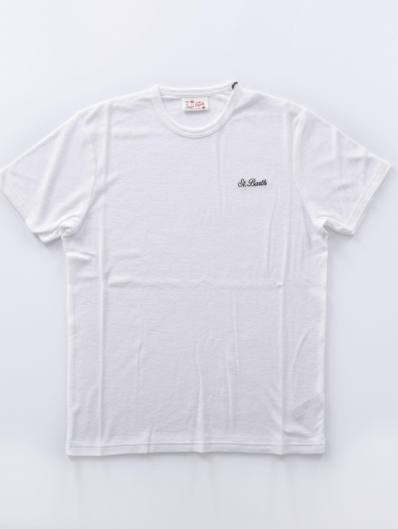 T-shirt Mc2 Saint Barth spugna bianca sponge GARY01 MC2 SAINT BARTH