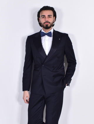 Abito Tagliatore doppiopetto smoking blu fresco lana SFBR10A01 SFBR10A015014 TAGLIATORE