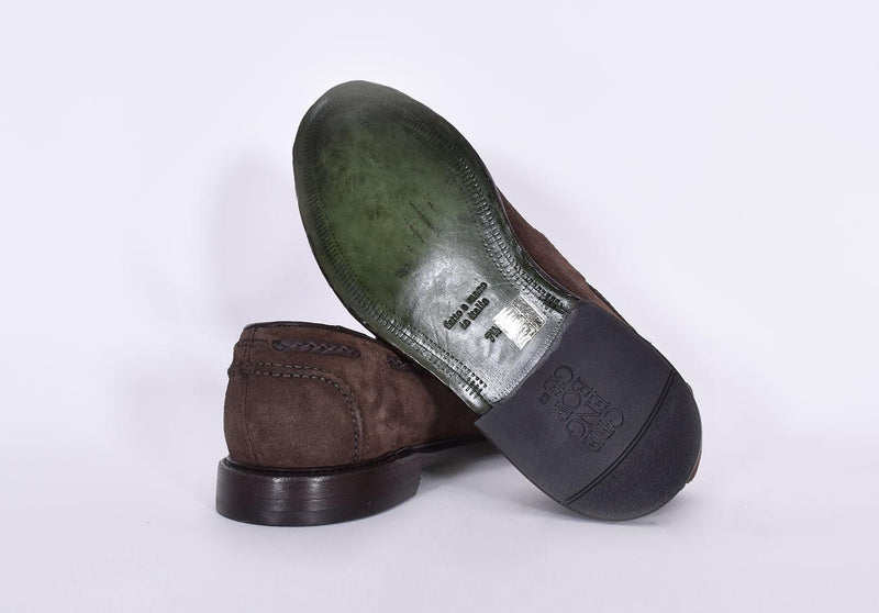 Mocassini Green George nappine camoscio marrone 