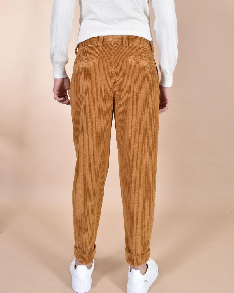 Pantalone Berwich velluto coste larghe bronzo chiaia-gd DV0001405 BERWICH
