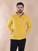 Luigi Gentile zip-up mustard hoodie