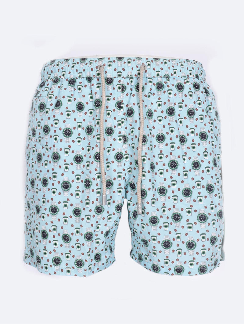 Costume bagno Mc2 Saint Barth watch starducks celeste 