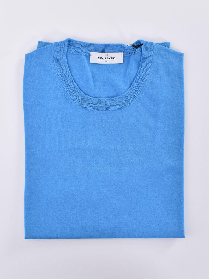Maglia Gran Sasso fresh cotton blu chiaro 