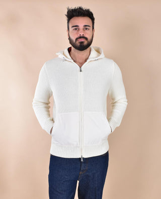 Felpa maglione Gran Sasso Rain Wool bianco 13198 24640005 GRAN SASSO