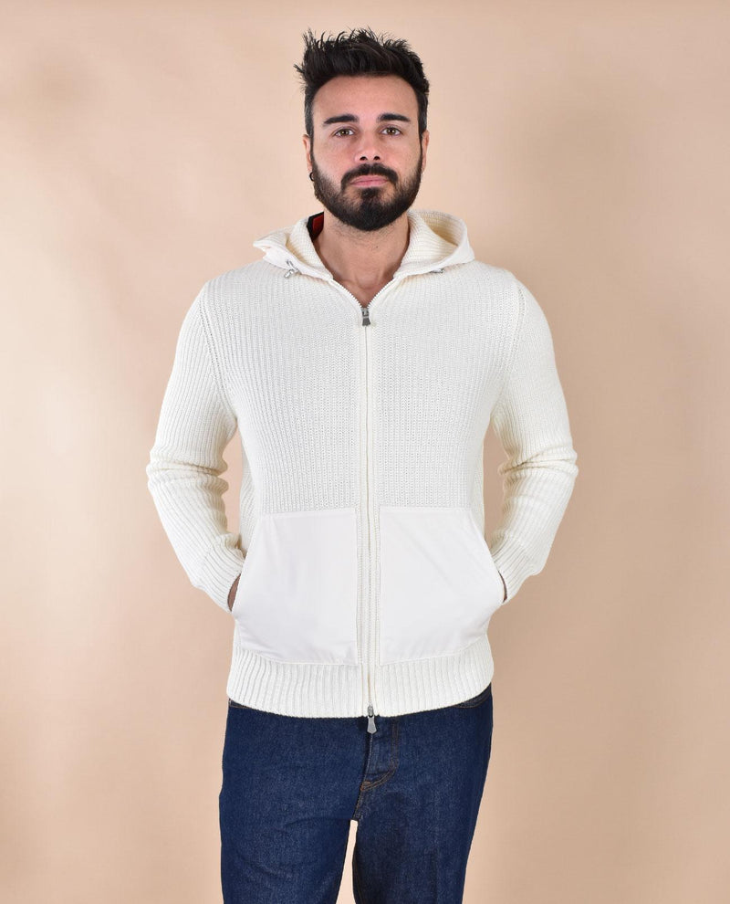 Felpa maglione Gran Sasso Rain Wool bianco 13198 24640005 GRAN SASSO