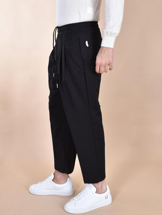 Pantalone Yes London pantalaccio fresco lana nero XP333002 YES LONDON