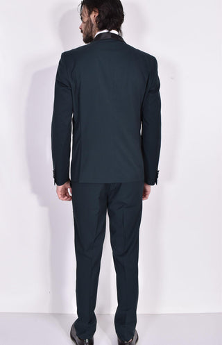 Abito Marcel Morel smoking verde sciallato AB0215-2515 Marcel Morel