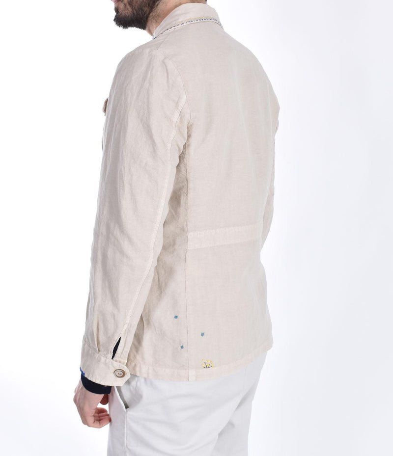 Giacca BoB lino cotone beige sahara JEss 