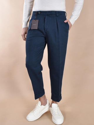 Pantalone Berwich chiaia blu cotone drill P211339 BERWICH