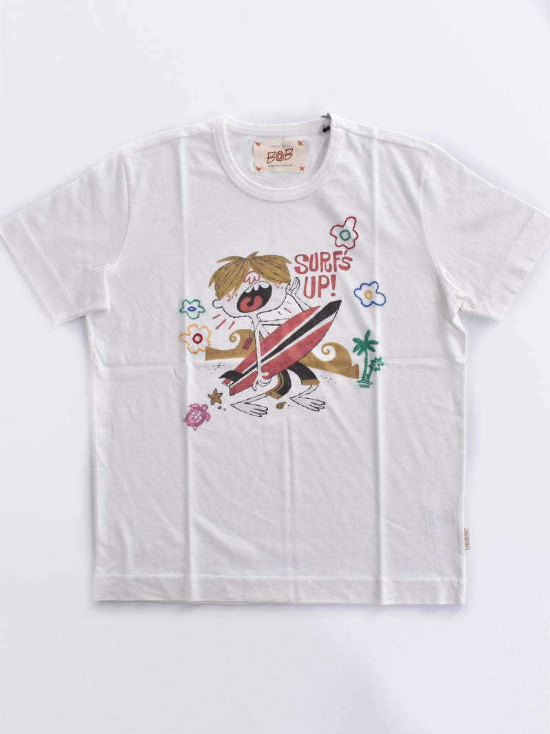 T-shirt BoB bianca Surf 