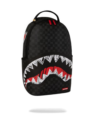Zaino Sprayground scribble shark nero B710201 SPRAYGROUND