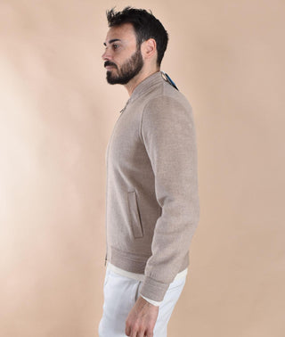 Giubbotto Mc2 Saint Barth Camden lana college beige CAMDEN11 MC2 SAINT BARTH