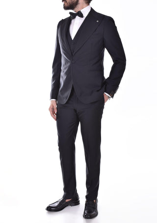 Abito smoking Pino Lerario revers lancia 06UEZ297/E-PLN1264 TAGLIATORE