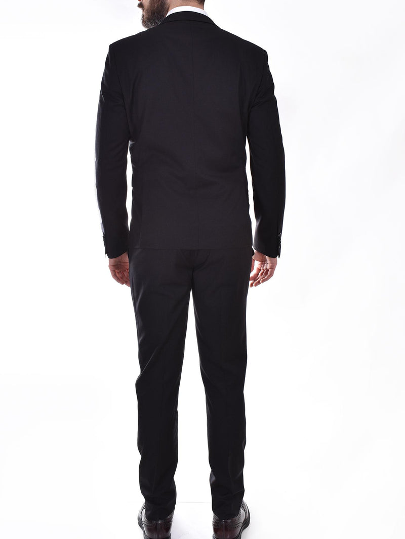 Abito Marcel Morel nero  slim 2 bottoni 