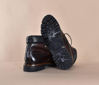 Scarpe Claudio Marini stivaletti anfibi moro 835301 CLAUDIO MARINI