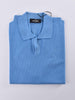 Polo Gran Sasso seta cotone blu