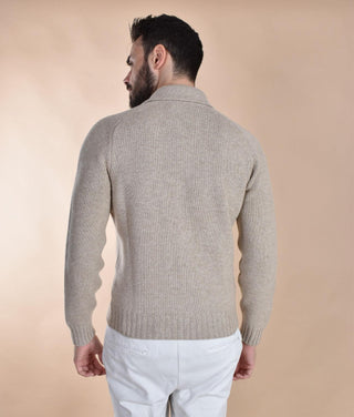 Cardigan camicia Gran Sasso super geelong beige 13109 25079010 GRAN SASSO