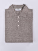 Polo Gran Sasso lino cotone marrone