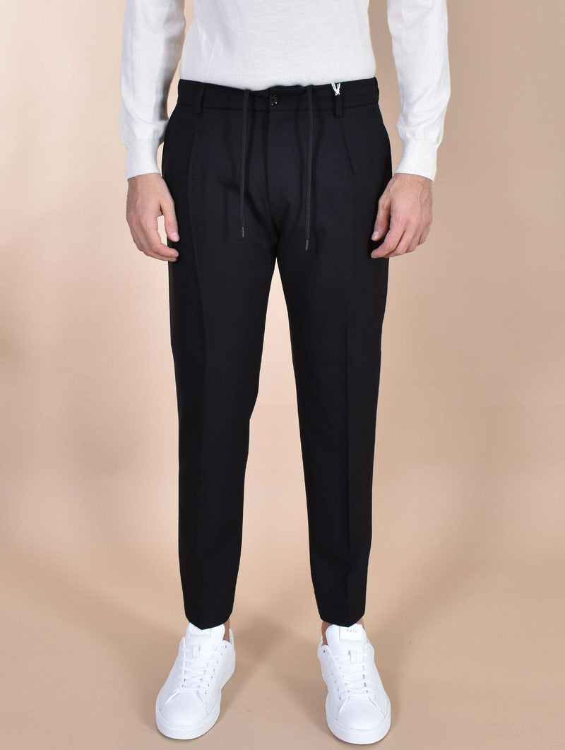 Pantalone Be Able Riccardo nero WML lacci WML RIC03 BE ABLE