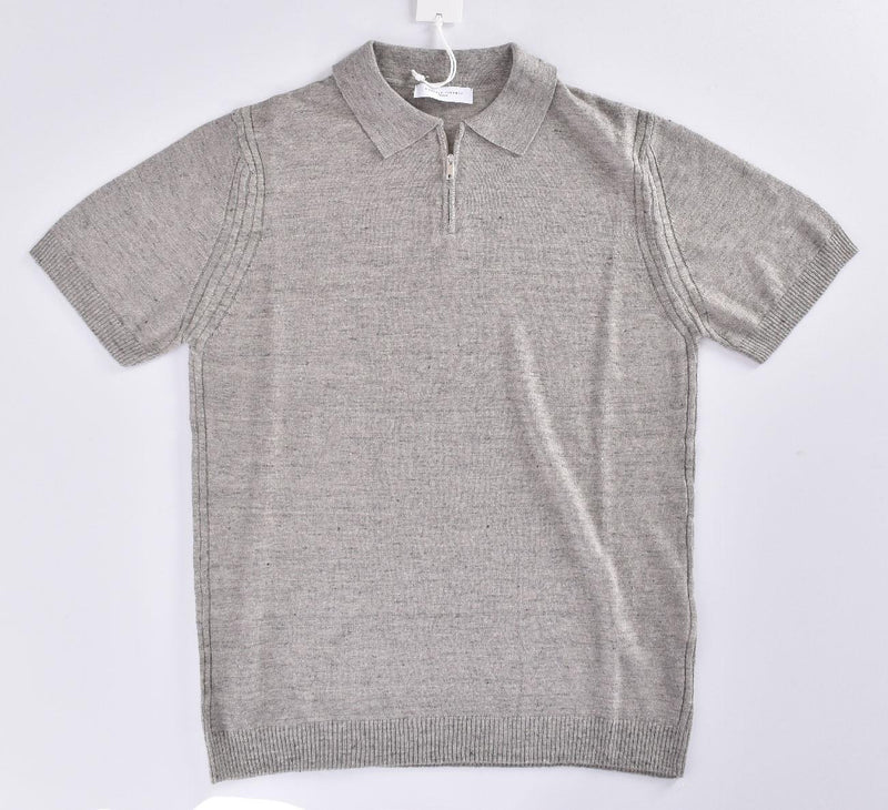 Polo Daniele Fiesoli zip grigio 