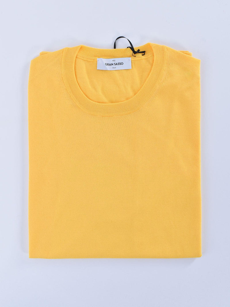 Maglia Gran Sasso fresh cotton giallo 