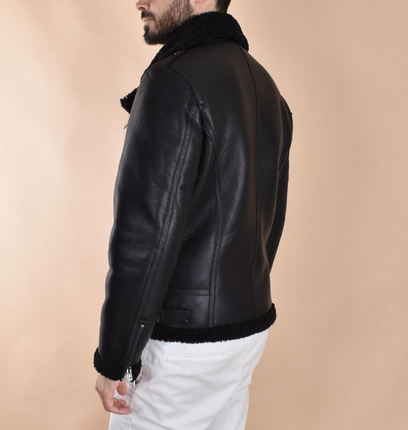 Eco montone Daniele Alessandrini nero J101101 DANIELE ALESSANDRINI