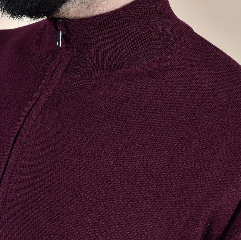 Maglia Daniele Fiesoli lupetto zip vinaccia DF904853 DANIELE FIESOLI