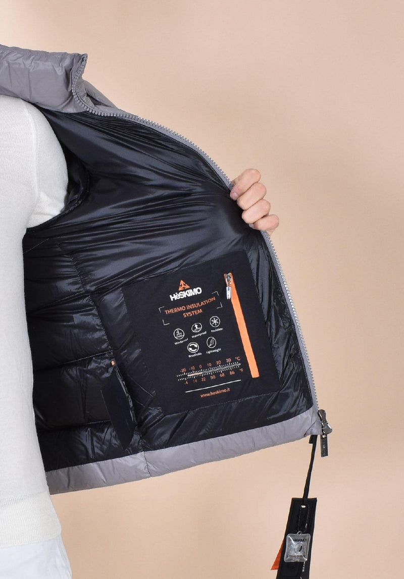 Piumino Giubbotto Heskimo trapuffer titanio 4400351 HèSKIMO