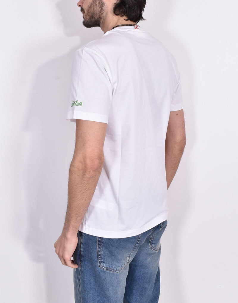 T-shirt Mc2 Saint Barth Salty Tequila bianca 0357601 MC2 SAINT BARTH