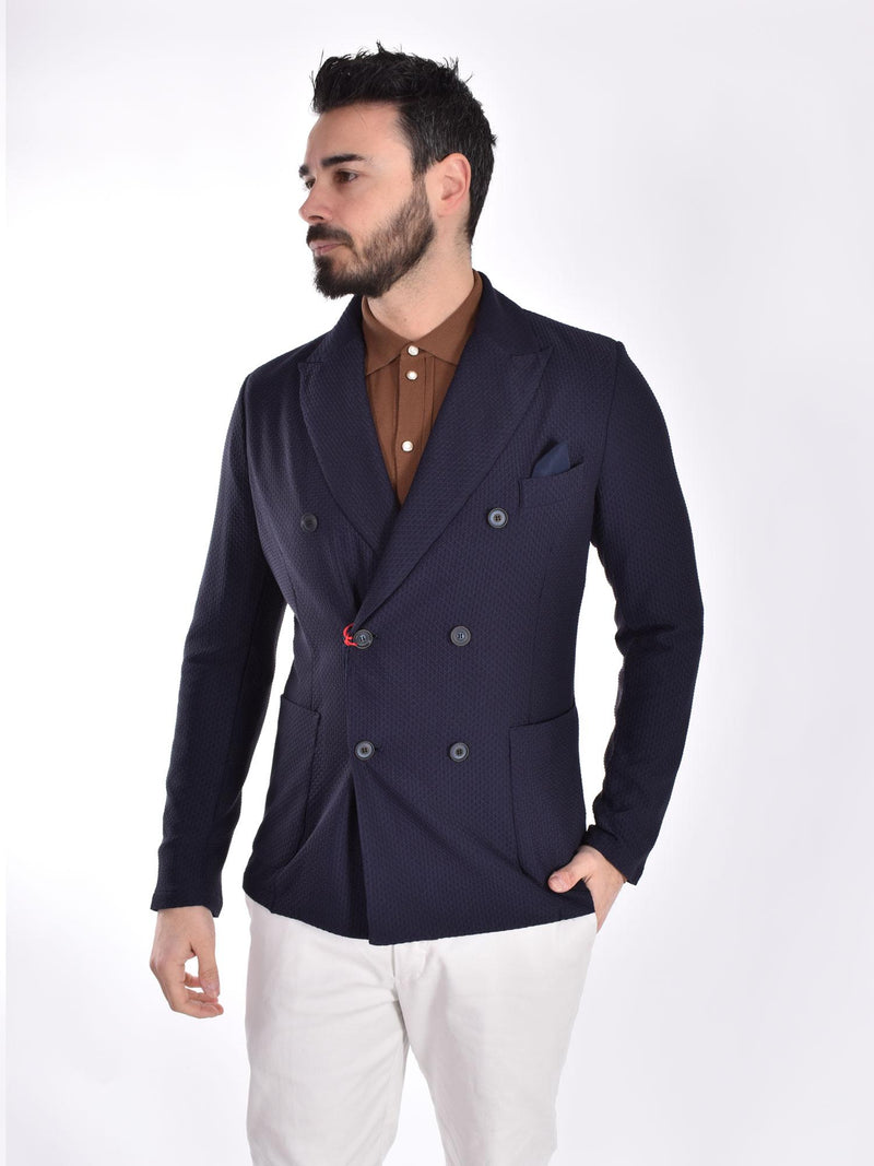 Giacca BoB doppiopetto blu Drive 