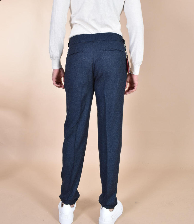 Pantalone Berwich italiano retrochic fibbia blu notte RD547001 BERWICH