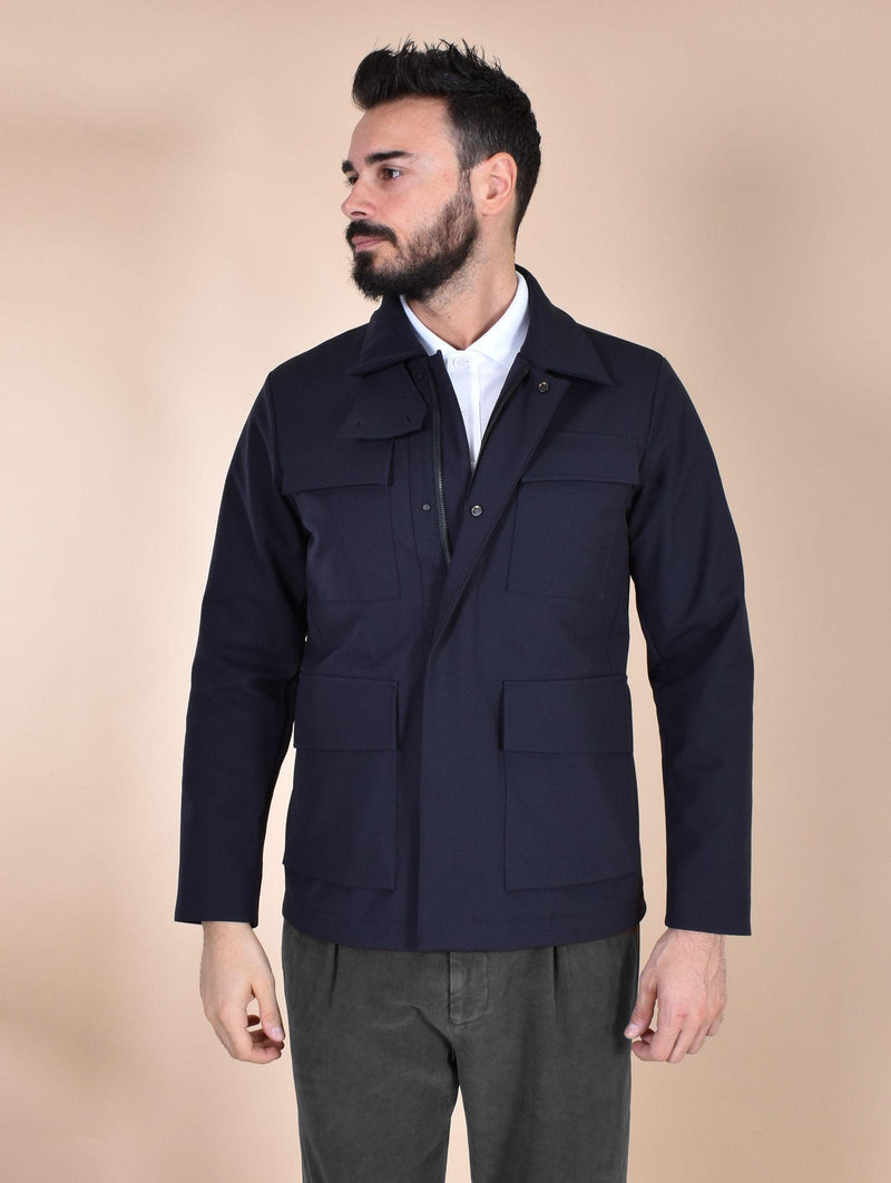 Giubbotto People of Shybuya blu kasugai PM981790 People of Shibuya