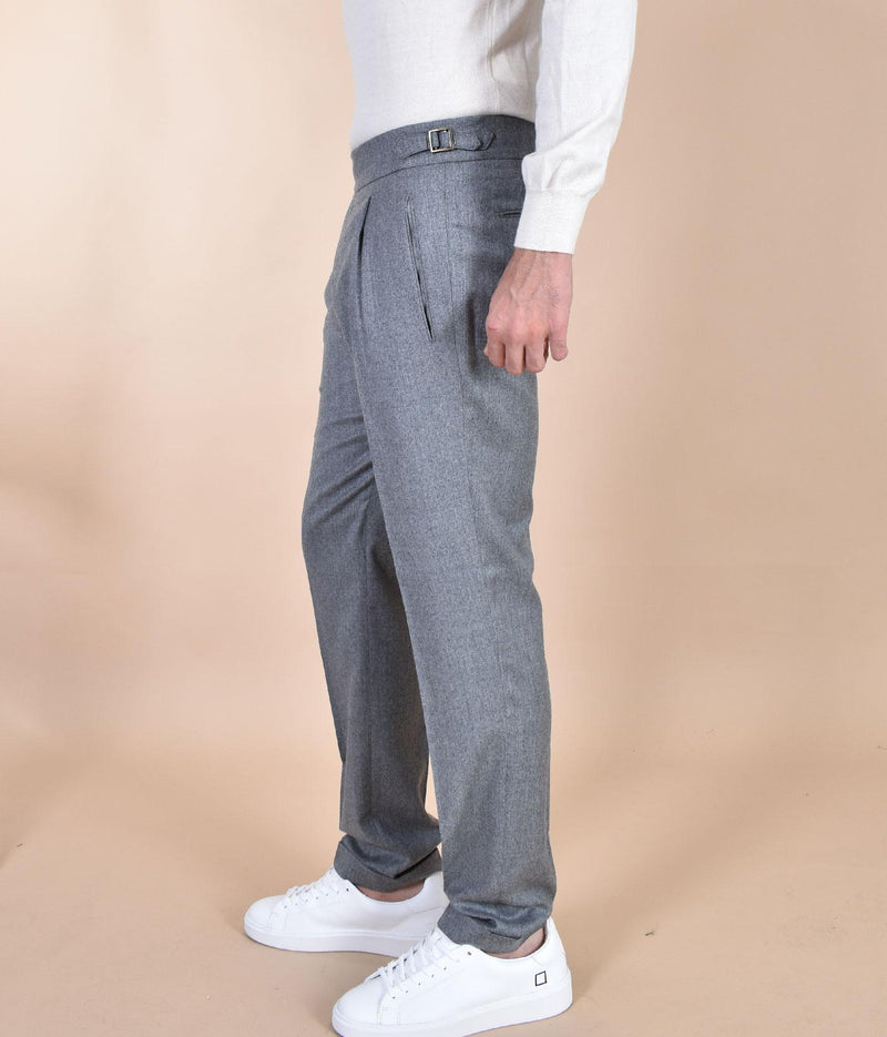 Pantalone Berwich italiano retrochic fibbia grigio RD547002 BERWICH