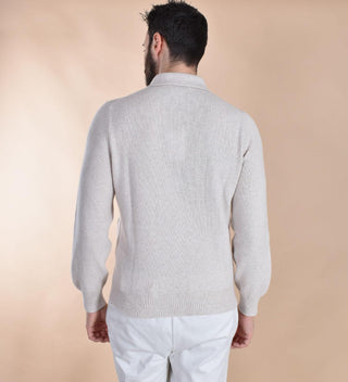 Cardigan camicia Gran Sasso super geelong grigio ghiaccio 23150 25070054 GRAN SASSO