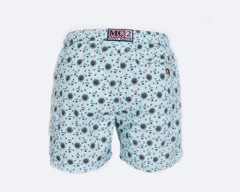 Costume bagno Mc2 Saint Barth watch starducks celeste 