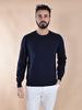 Gran Sasso thin blue wool cashmere sweater