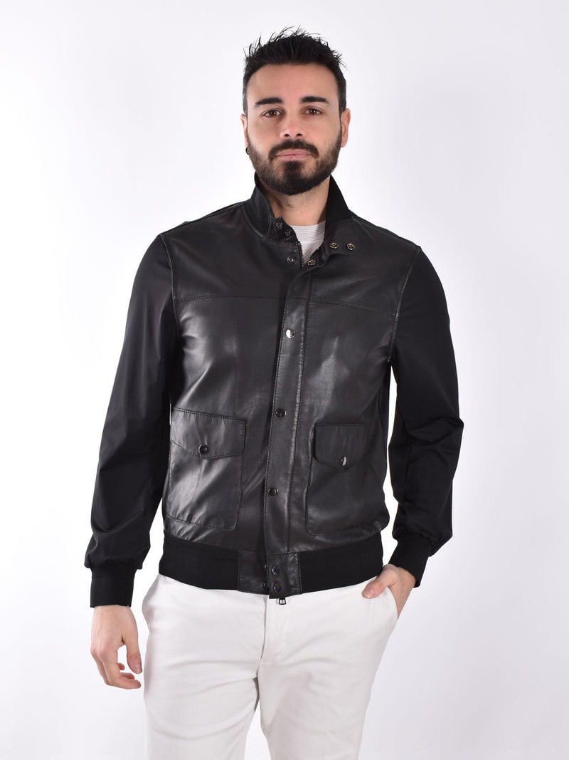 Giubbino The Jack Leather Titano nero 