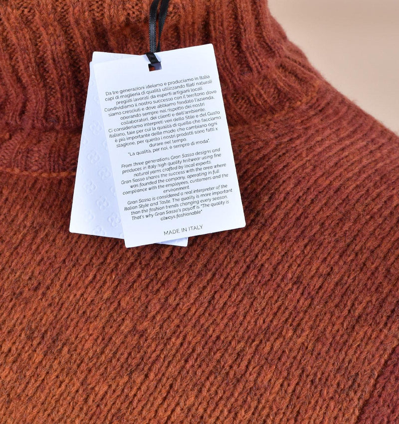 Maglia dolcevita Gran Sasso ruggine sfumature 13868 18900360 GRAN SASSO