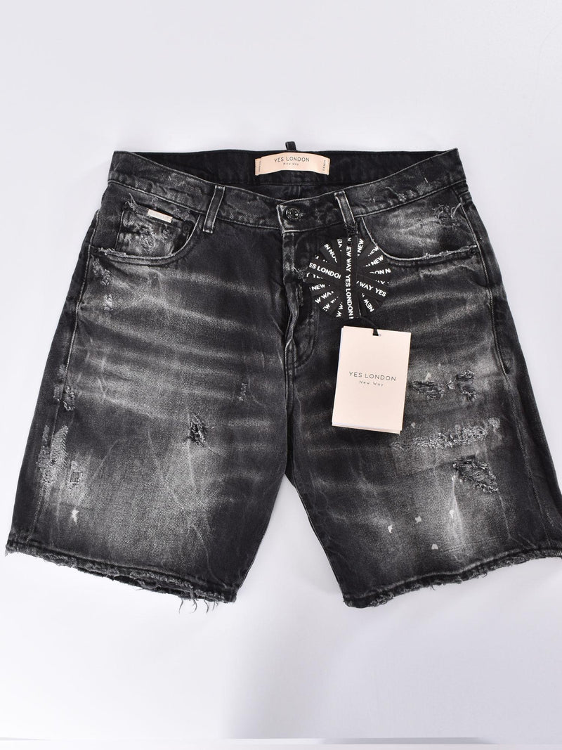 Bermuda Yes London jeans nero 